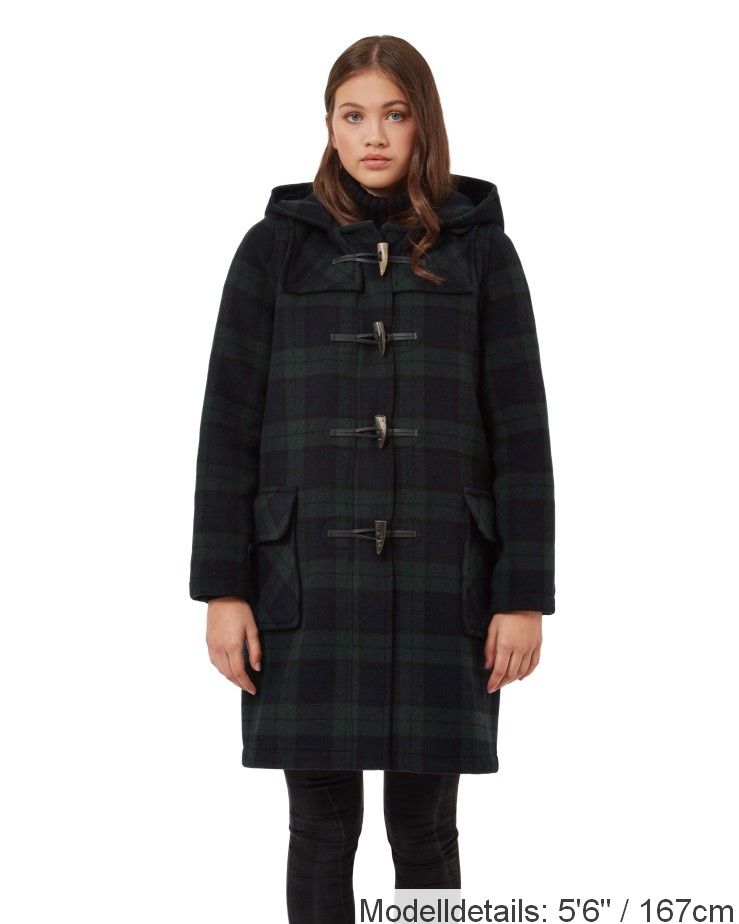 Duffle Coat da donna con bavaglio di corno - Blackwatch