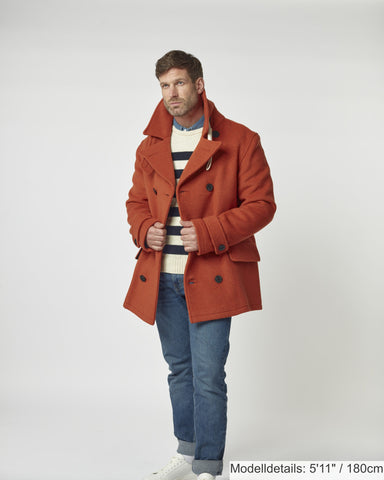 Teddy-Peacoat für Herren - Orange